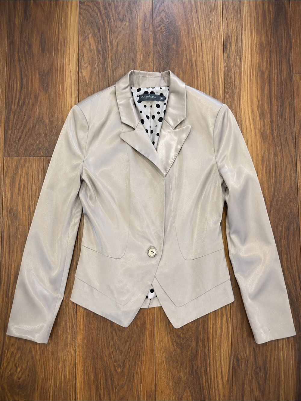 Champagne Shimmer Blazer Jacket